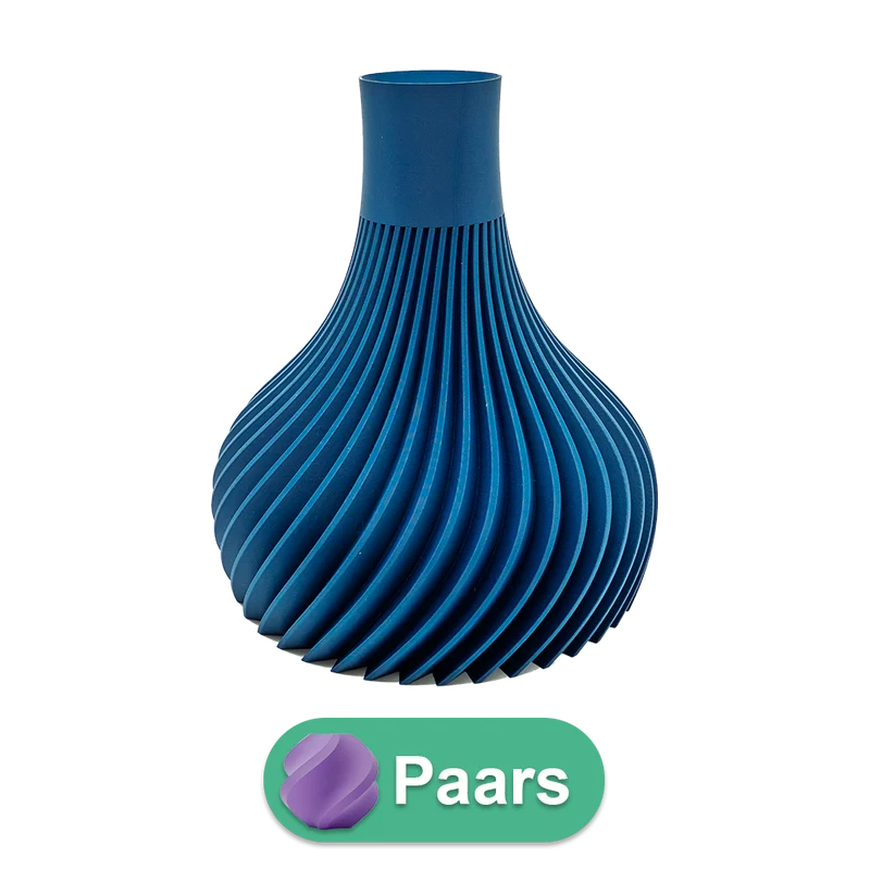 Virella 3D-Vase – 3D-gedruckte Vase – nachhaltiges PLA – geeignet für künstliche Blumen