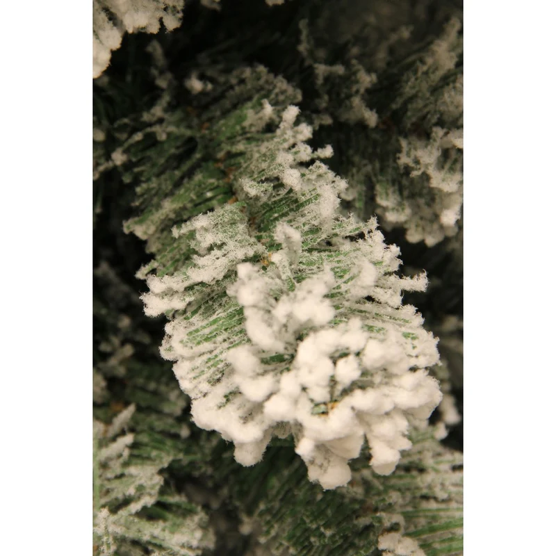 Millington Künstlicher Weihnachtsbaum – H230 x Ø127 cm – Grün gefrostet