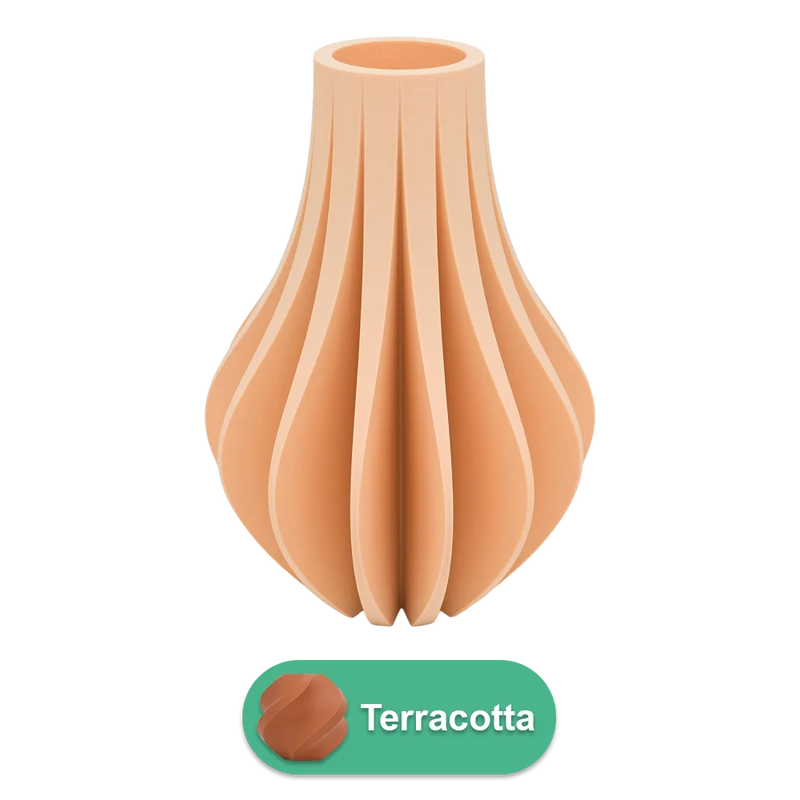 Aventa 3D-Vase – 3D-gedruckte Vase – nachhaltiges PLA – geeignet für künstliche Blumen