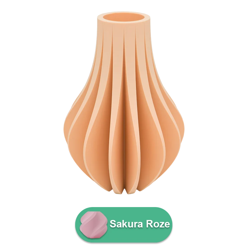 Aventa 3D-Vase – 3D-gedruckte Vase – nachhaltiges PLA – geeignet für künstliche Blumen