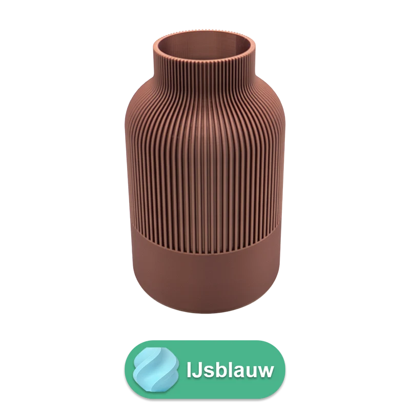 Rillo 3D-Vase – 3D-gedruckte Vase – nachhaltiges PLA – geeignet für künstliche Blumen