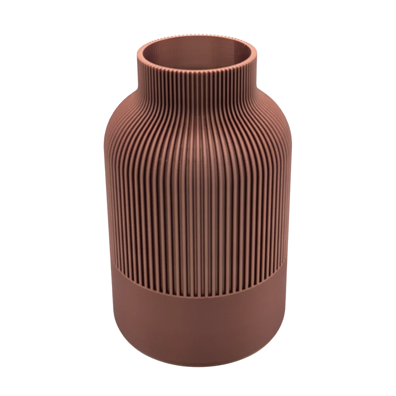 Rillo 3D-Vase – 3D-gedruckte Vase – nachhaltiges PLA – geeignet für künstliche Blumen