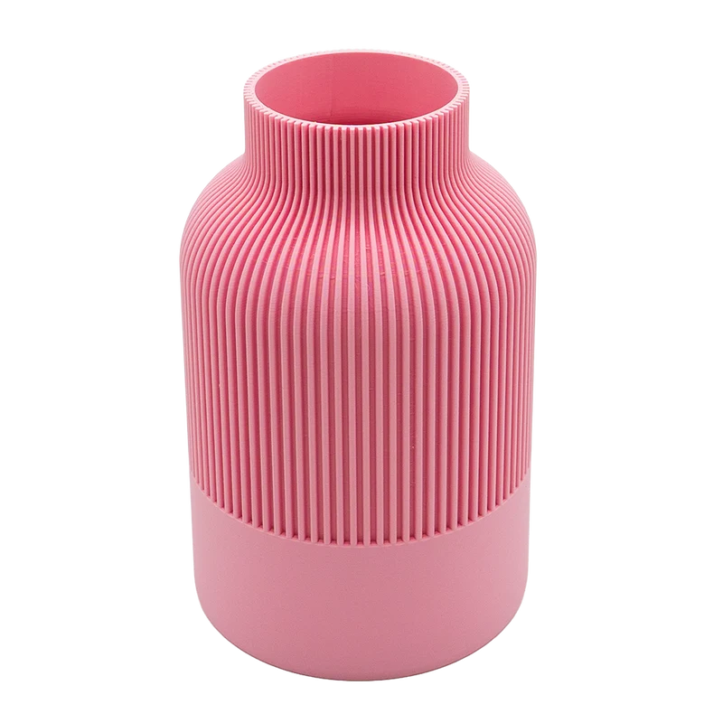 Rillo 3D-Vase – 3D-gedruckte Vase – nachhaltiges PLA – geeignet für künstliche Blumen