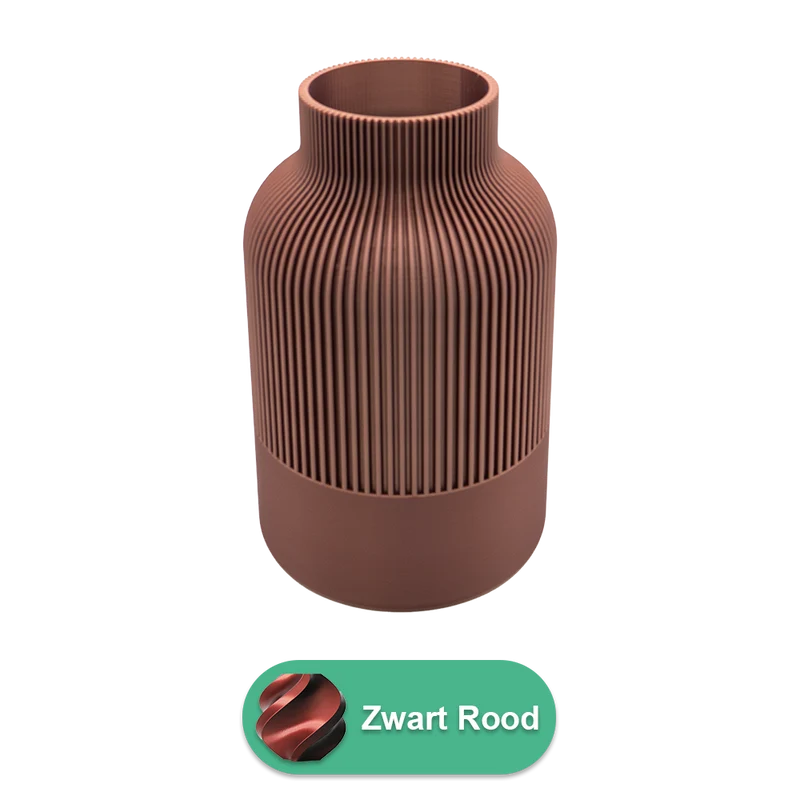 Rillo 3D-Vase – 3D-gedruckte Vase – nachhaltiges PLA – geeignet für künstliche Blumen