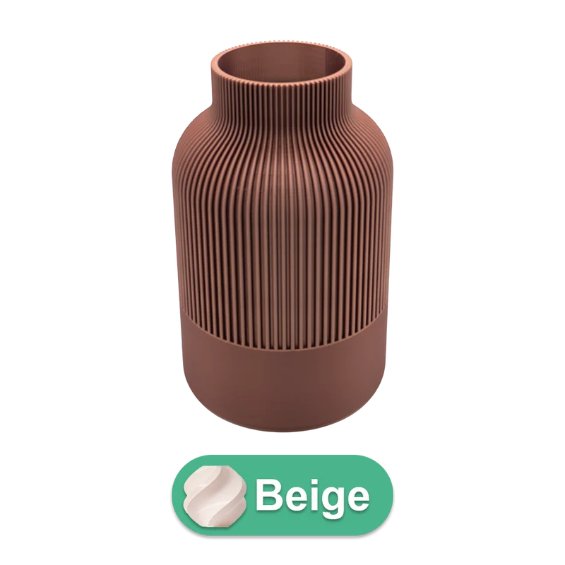 Rillo 3D-Vase – 3D-gedruckte Vase – nachhaltiges PLA – geeignet für künstliche Blumen
