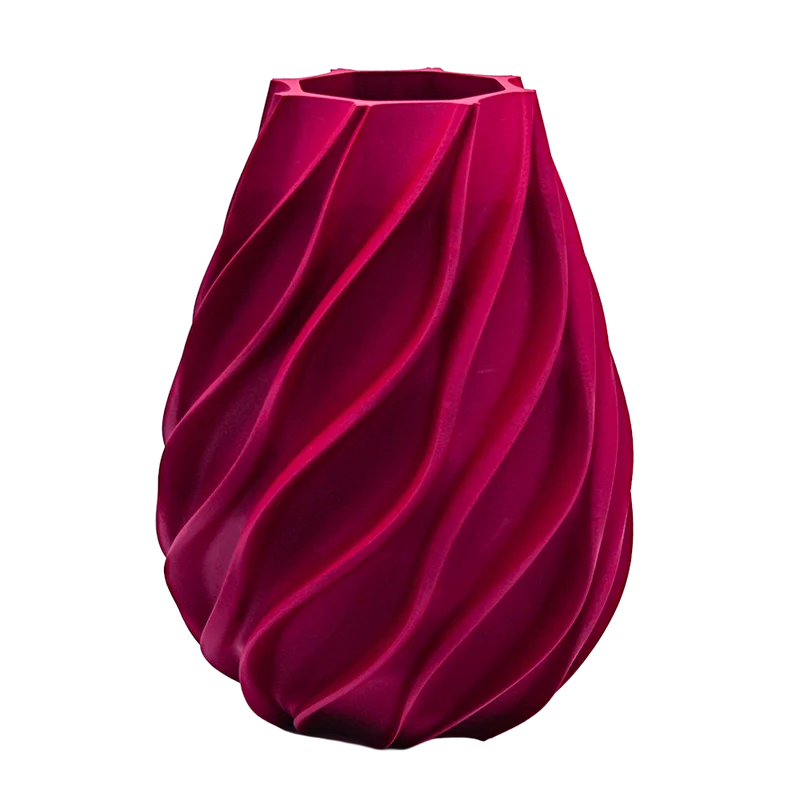 Oliva 3D-Vase – 3D-gedruckte Vase – nachhaltiges PLA – geeignet für künstliche Blumen