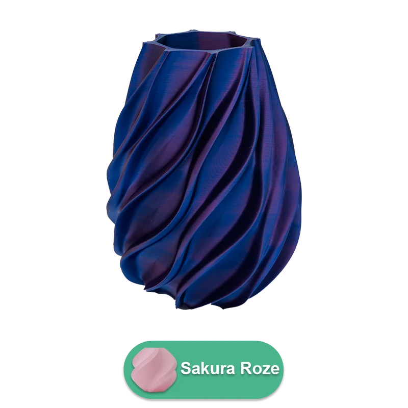 Oliva 3D-Vase – 3D-gedruckte Vase – nachhaltiges PLA – geeignet für künstliche Blumen