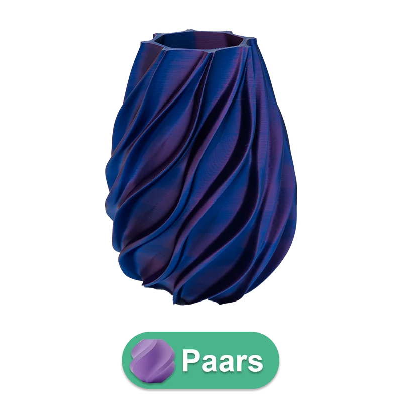 Oliva 3D-Vase – 3D-gedruckte Vase – nachhaltiges PLA – geeignet für künstliche Blumen