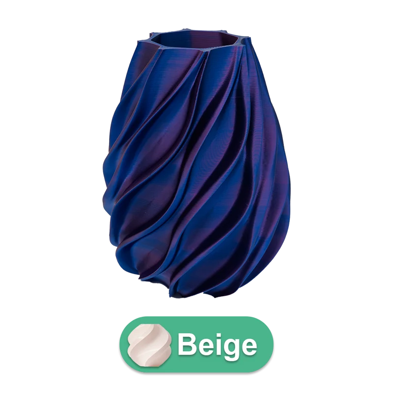 Oliva 3D-Vase – 3D-gedruckte Vase – nachhaltiges PLA – geeignet für künstliche Blumen