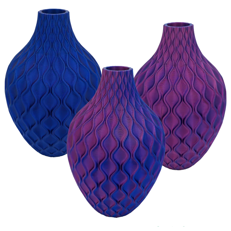 Ophira 3D-Vase – 3D-gedruckte Vase – nachhaltiges PLA – geeignet für künstliche Blumen