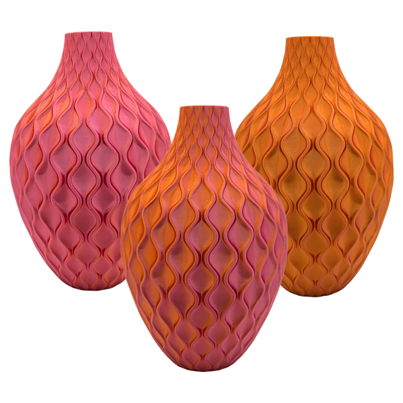 Ophira 3D-Vase – 3D-gedruckte Vase – nachhaltiges PLA – geeignet für künstliche Blumen