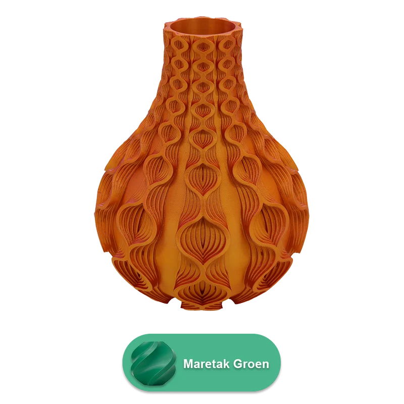 Korallen-3D-Vase – 3D-gedruckte Vase – nachhaltiges PLA – geeignet für künstliche Blumen