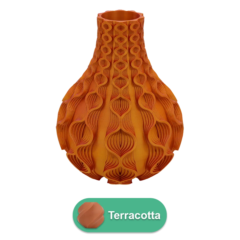 Korallen-3D-Vase – 3D-gedruckte Vase – nachhaltiges PLA – geeignet für künstliche Blumen