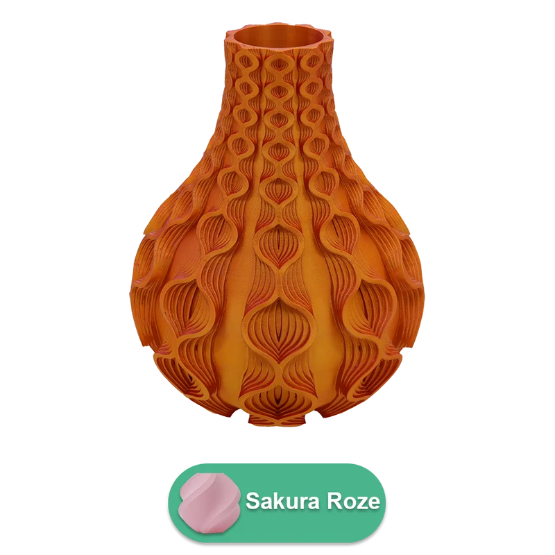 Korallen-3D-Vase – 3D-gedruckte Vase – nachhaltiges PLA – geeignet für künstliche Blumen