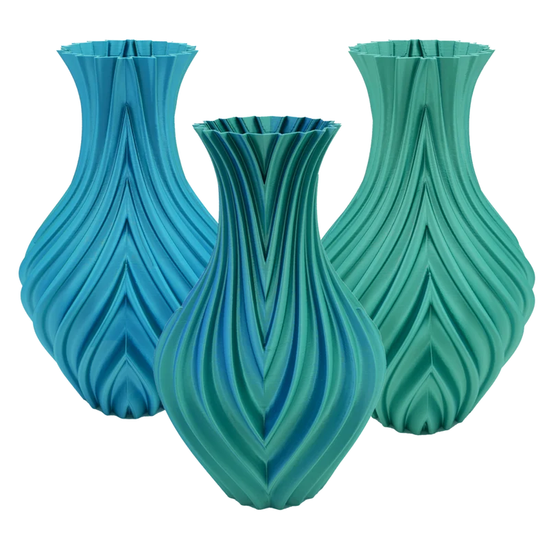 Lumia 3D-Vase – 3D-gedruckte Vase – nachhaltiges PLA – geeignet für künstliche Blumen