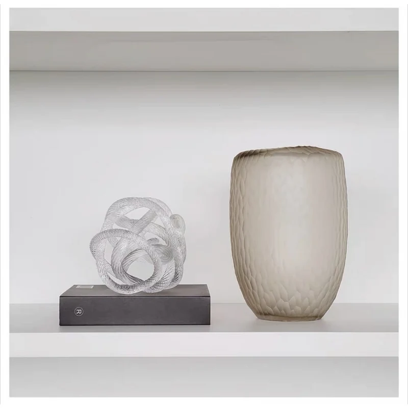 Mittelgroße geknotete Glasskulptur (M), Durchmesser: 15 cm