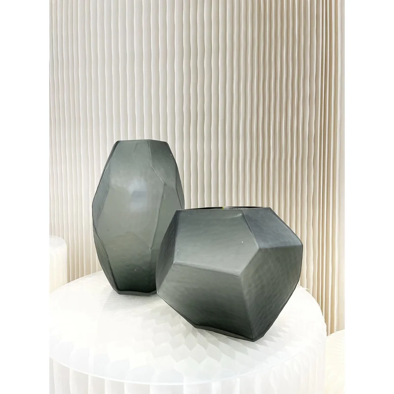 Vase Stone Smoke Small(v14718-200smoke)