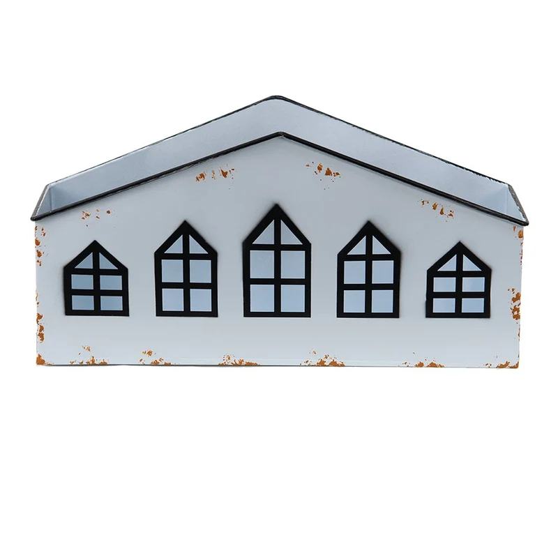 Teelichthalter House Cream 36x12x18 cm