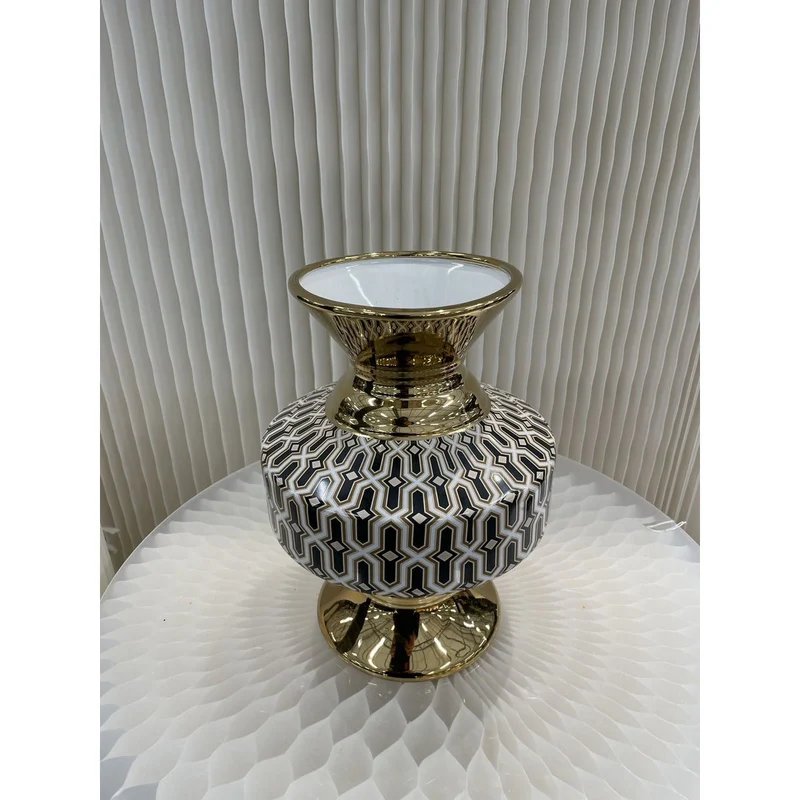 Vintage Porzellanvase (CV10961-12-schwarz-GROOT)