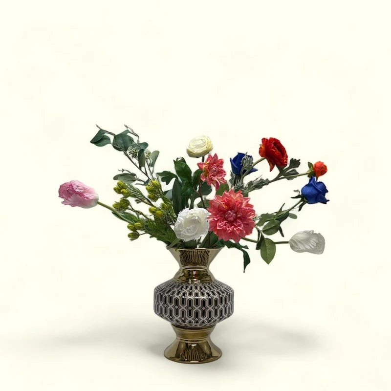 Vintage Porzellanvase (CV10961-12-schwarz-GROOT)