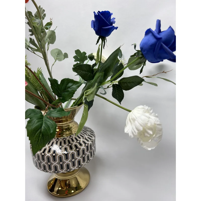 Vintage Porzellanvase (CV10961-12-schwarz-GROOT)
