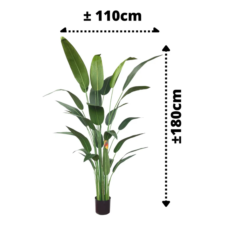 Künstliche Strelitzia-Pflanze mit Blüte 180 cm