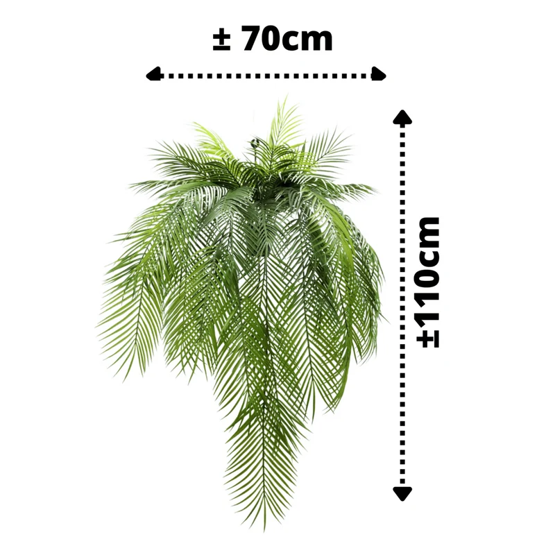 Künstliche Palmen-Hängepflanze, 110 cm