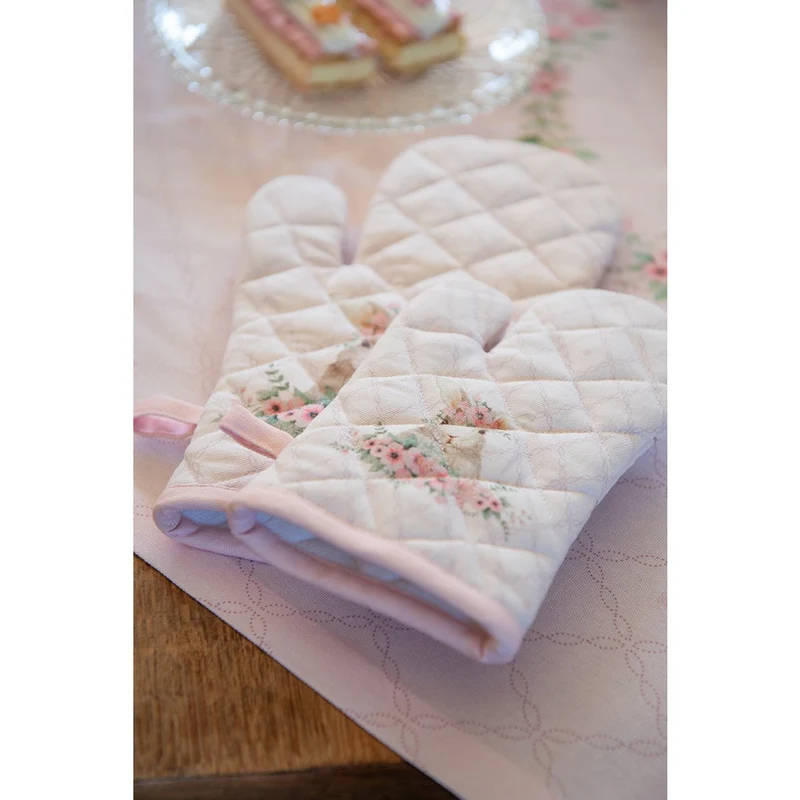 Tischdecke Rosa, Baumwolle 100x100 cm