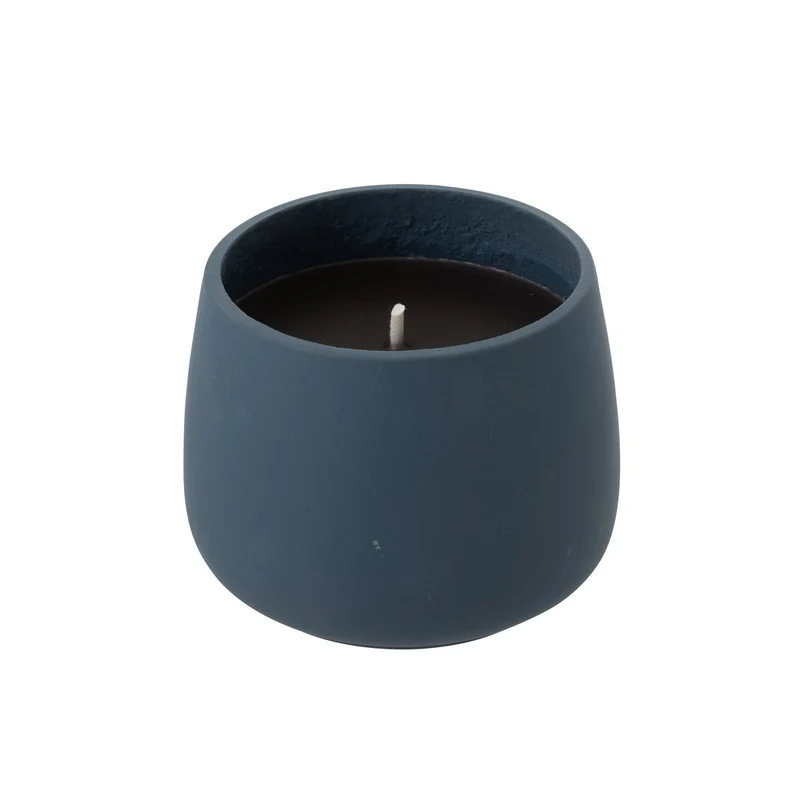 Outdoor Kerze Cyra Cement Blue groß