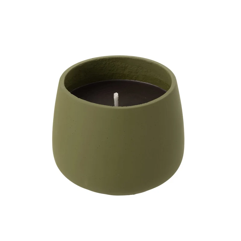 Outdoor Kerze Cyra Cement Green groß