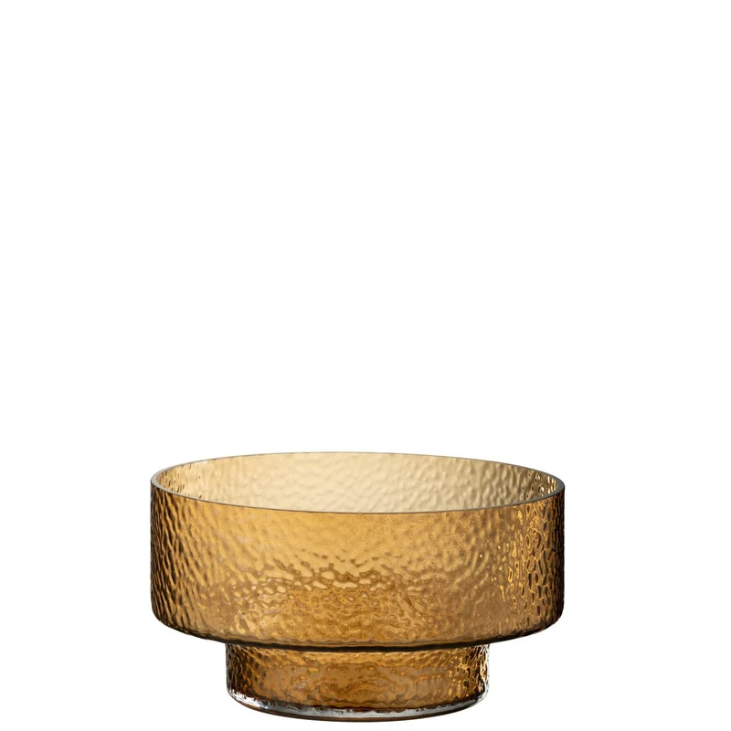 Vase Low Betty Glas Braun
