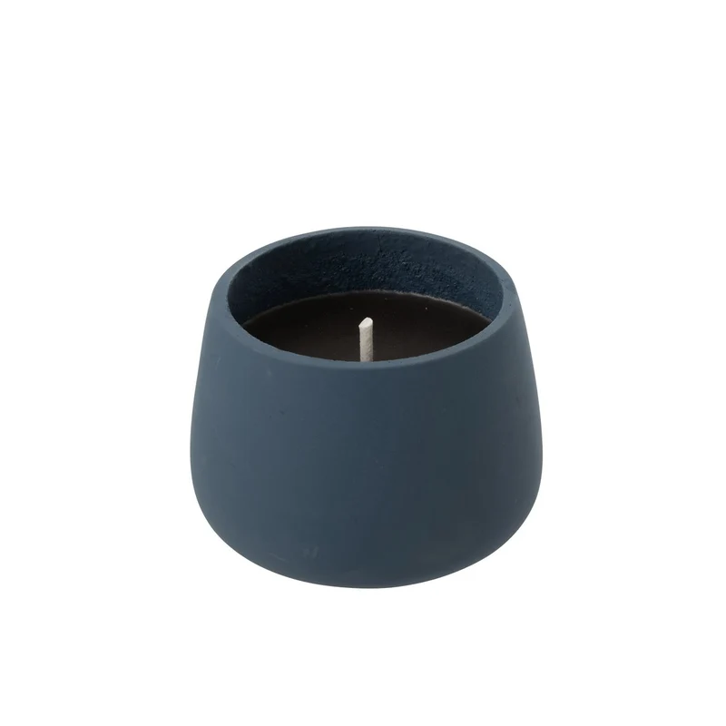 Outdoor Kerze Cyra Cement Blue Medium