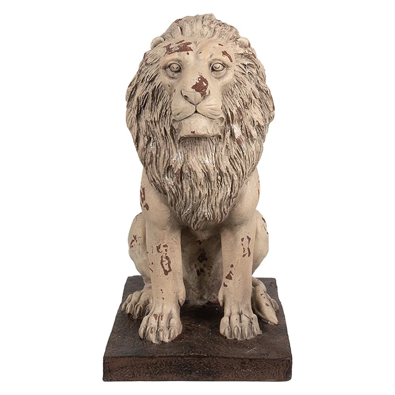 Dekorationsstatue Löwe Beige 30x23x45 cm