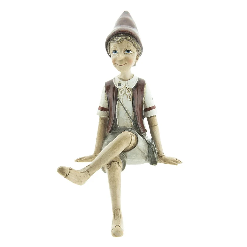 Skulptur Beige Rot, Polyresin 13x12x23 cm