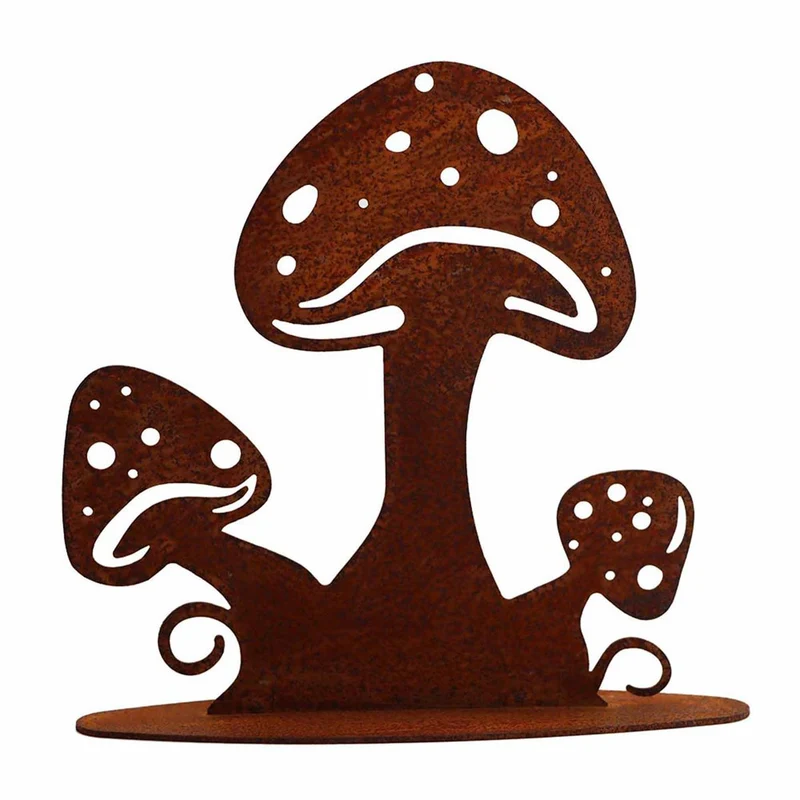 Herbstdekoration Pilze | Metalldeko Pilz für den Herbst