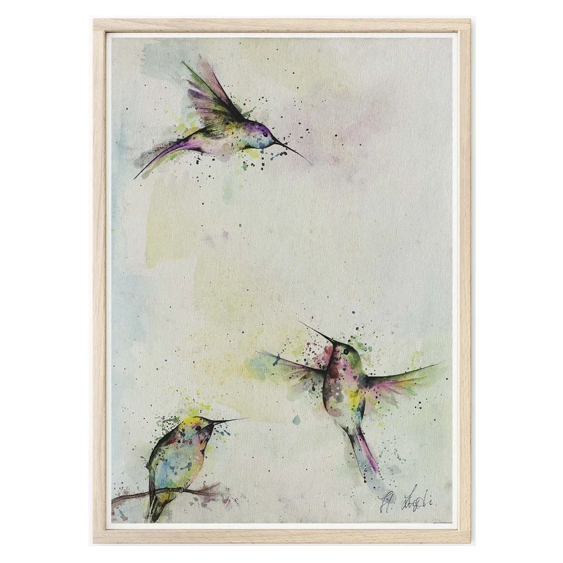 Kunstdruck - Drei Kolibris
