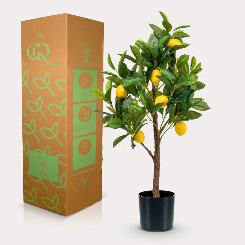 Kunstpflanze - Zitruslimonia - Citroenboom - 75 cm