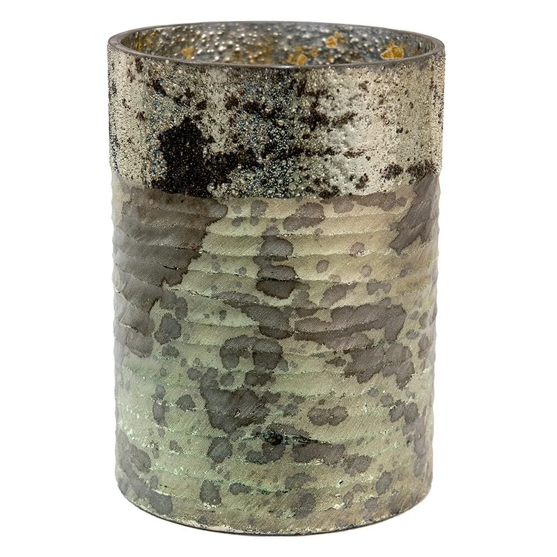 Windlicht Groen, Glas Ø 18x25 cm