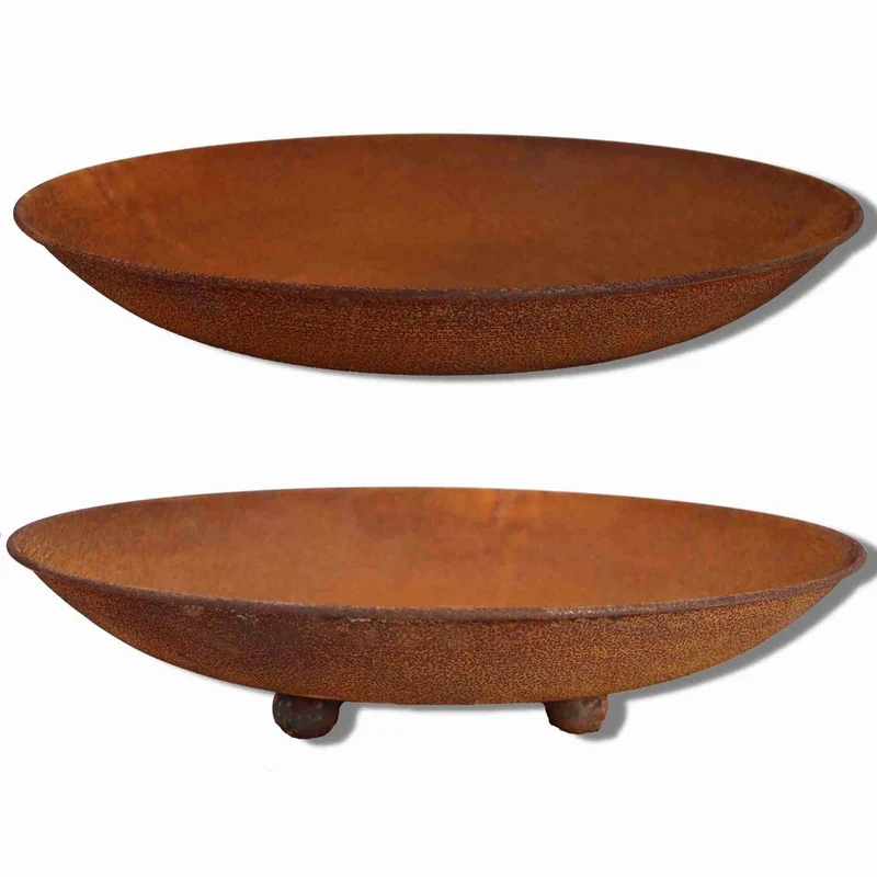 Deko Schale Rost Ø 47 cm | Gartendeko Vintage Pflanzschale