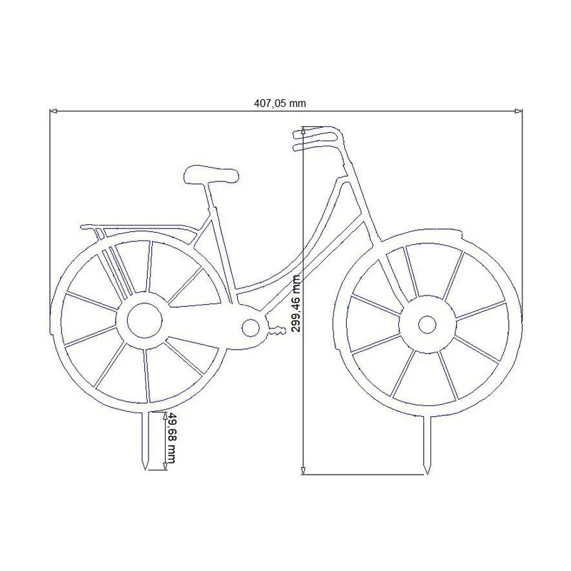 Metalldeko Fahrrad im Edelrost Design | Bike Deko Figur