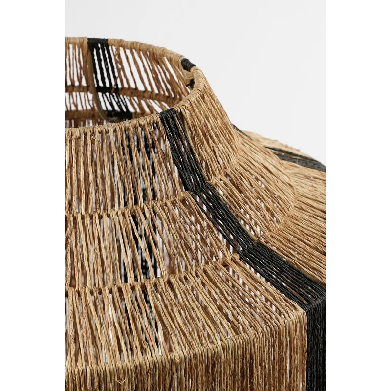 Liliano Laterne - H36 x Ø30 cm - Jute - Schwarz