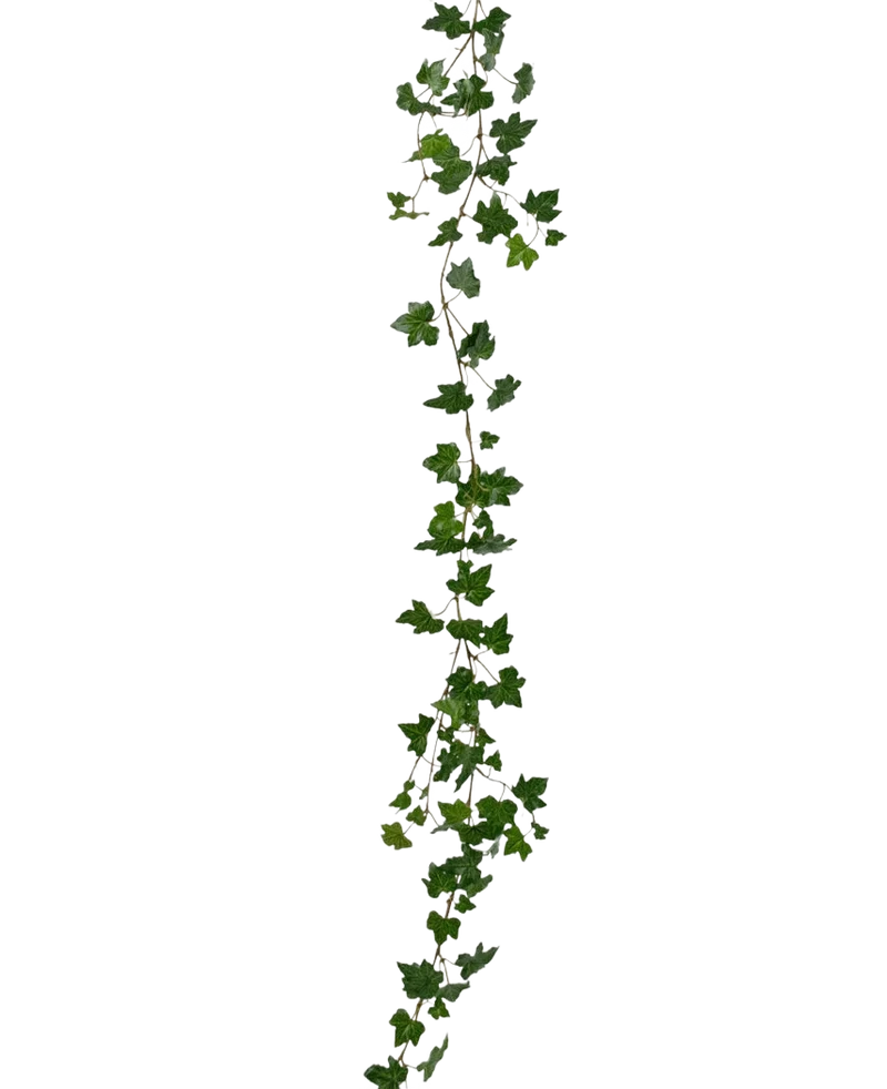 Künstliche hängende Efeugirlande deluxe 180 cm grün