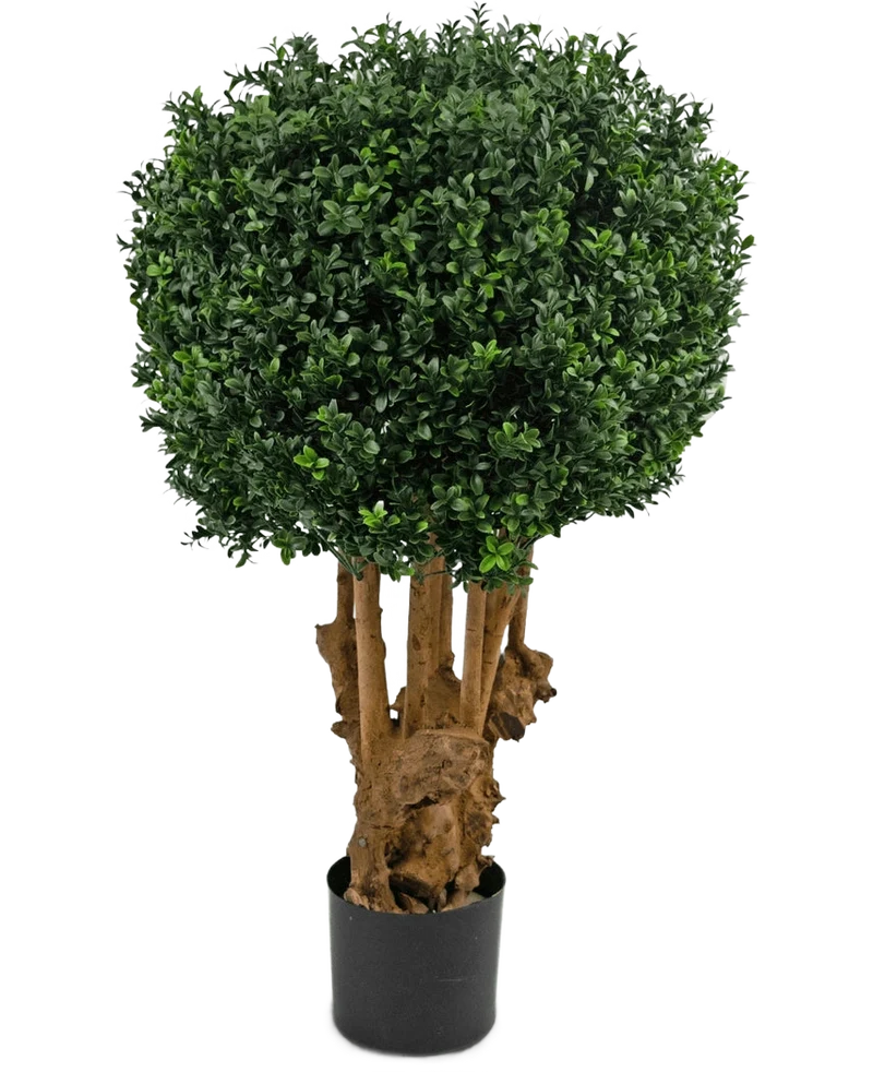 Künstliche Buchsbaumkugel Holz Römischer Stil UV 90 cm