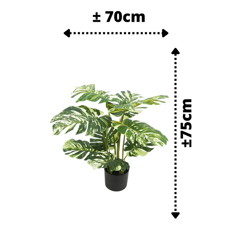 Monstera variegata Kunstpflanze 75cm