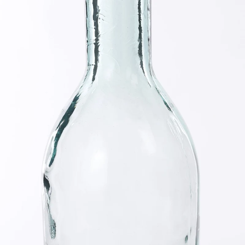 Rioja Flaschenvase - H100 x Ø21 cm - Recyceltes Glas - Transparent