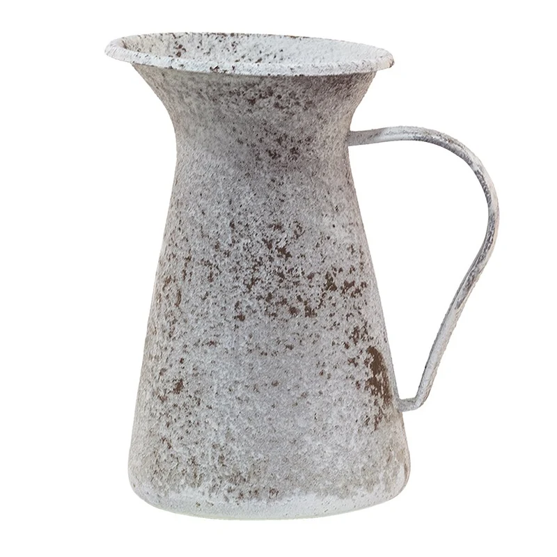Dekorativer Krug Grau, Weiß 12x12x20 cm