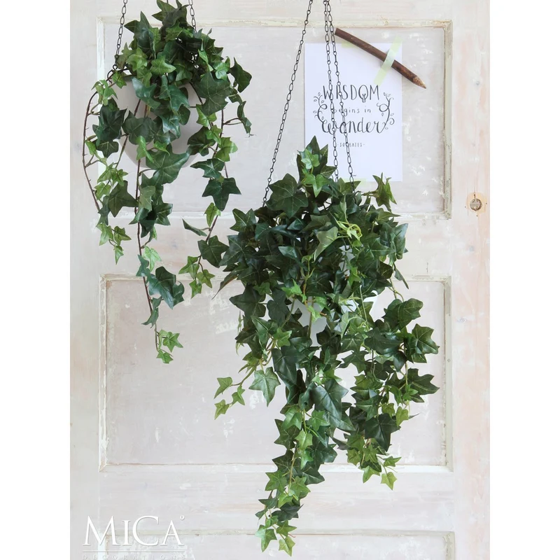 Hedera Künstliche Hängepflanze – H129 cm – Grün